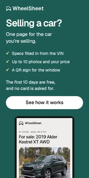 WheelSheet. Selling a car? One page for the car you’re selling. Free for the first 10 days.